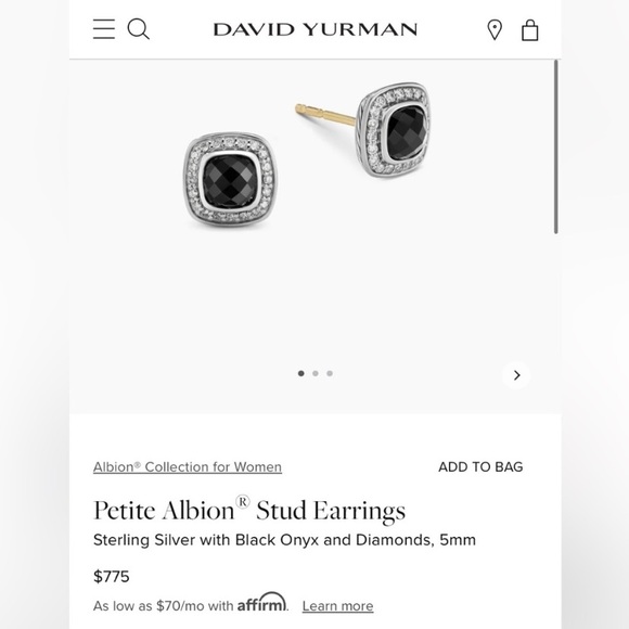 Authentic David Yurman Petite Albion Earrings - Picture 1 of 4